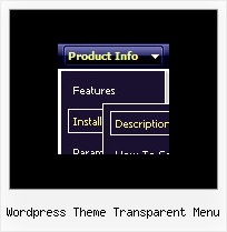 Wordpress Theme Transparent Menu Horizontal Css Navigation