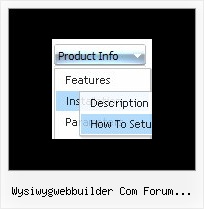 Wysiwygwebbuilder Com Forum Navigationbar Multilevel Cross Frame Menu Tutorial