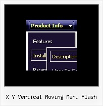 X Y Vertical Moving Menu Flash Menu Navigation Bars Scripts