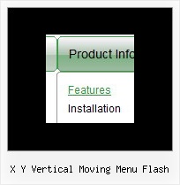 X Y Vertical Moving Menu Flash Menu Buttons Templates