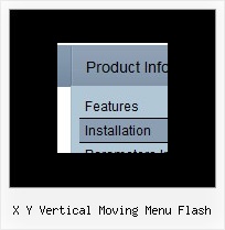 X Y Vertical Moving Menu Flash Vertical Jump Menu