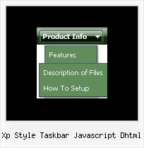 Xp Style Taskbar Javascript Dhtml Html Cascade Menu