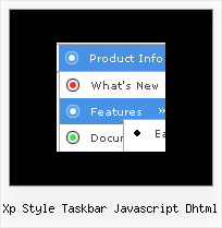 Xp Style Taskbar Javascript Dhtml Dhtml Menu Simple
