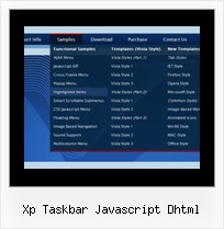 Xp Taskbar Javascript Dhtml Expanding Javascript Menus