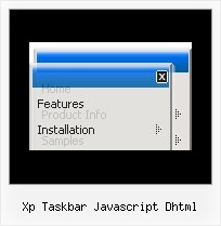 Xp Taskbar Javascript Dhtml Html Tutorial Popup Men C Bc