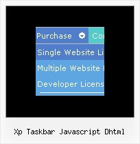 Xp Taskbar Javascript Dhtml Javascript Vertical Frame Drop Down Menu