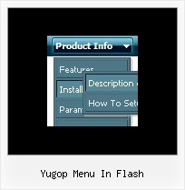 Yugop Menu In Flash Horizontal Dynamic Menu