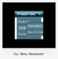 Yui Menu Mouseover Vertical Css Drop