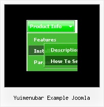 Yuimenubar Example Joomla How Hover Menu Html