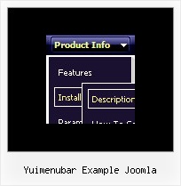 Yuimenubar Example Joomla Web Design