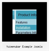 Yuimenubar Example Joomla Web Navigation Tabs