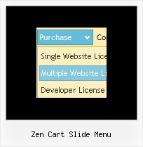 Zen Cart Slide Menu Web Graphics Navigation Tabs