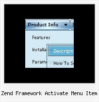 Zend Framework Activate Menu Item Html Slide In Menu Hover
