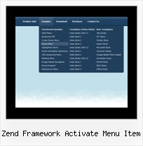 Zend Framework Activate Menu Item Menu Js Position
