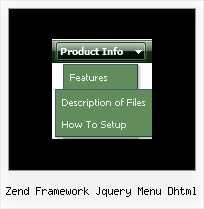 Zend Framework Jquery Menu Dhtml Example Javascript Shell