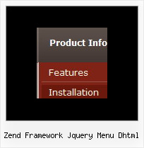 Zend Framework Jquery Menu Dhtml Javascript Menu Generator