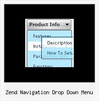 Zend Navigation Drop Down Menu Css Navigation Menu Template