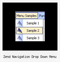 Zend Navigation Drop Down Menu Javascript Mouse Over Transparency