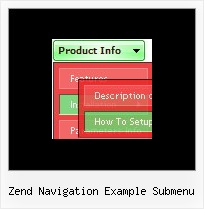 Zend Navigation Example Submenu Cascading Menu Java