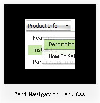 Zend Navigation Menu Css Mouseover Dropdown Menue