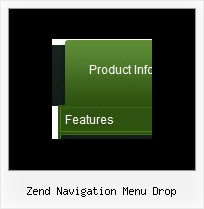 Zend Navigation Menu Drop Internet Explorer Style Buttons