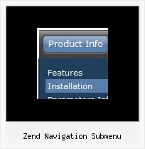 Zend Navigation Submenu Web Menubar Disabled