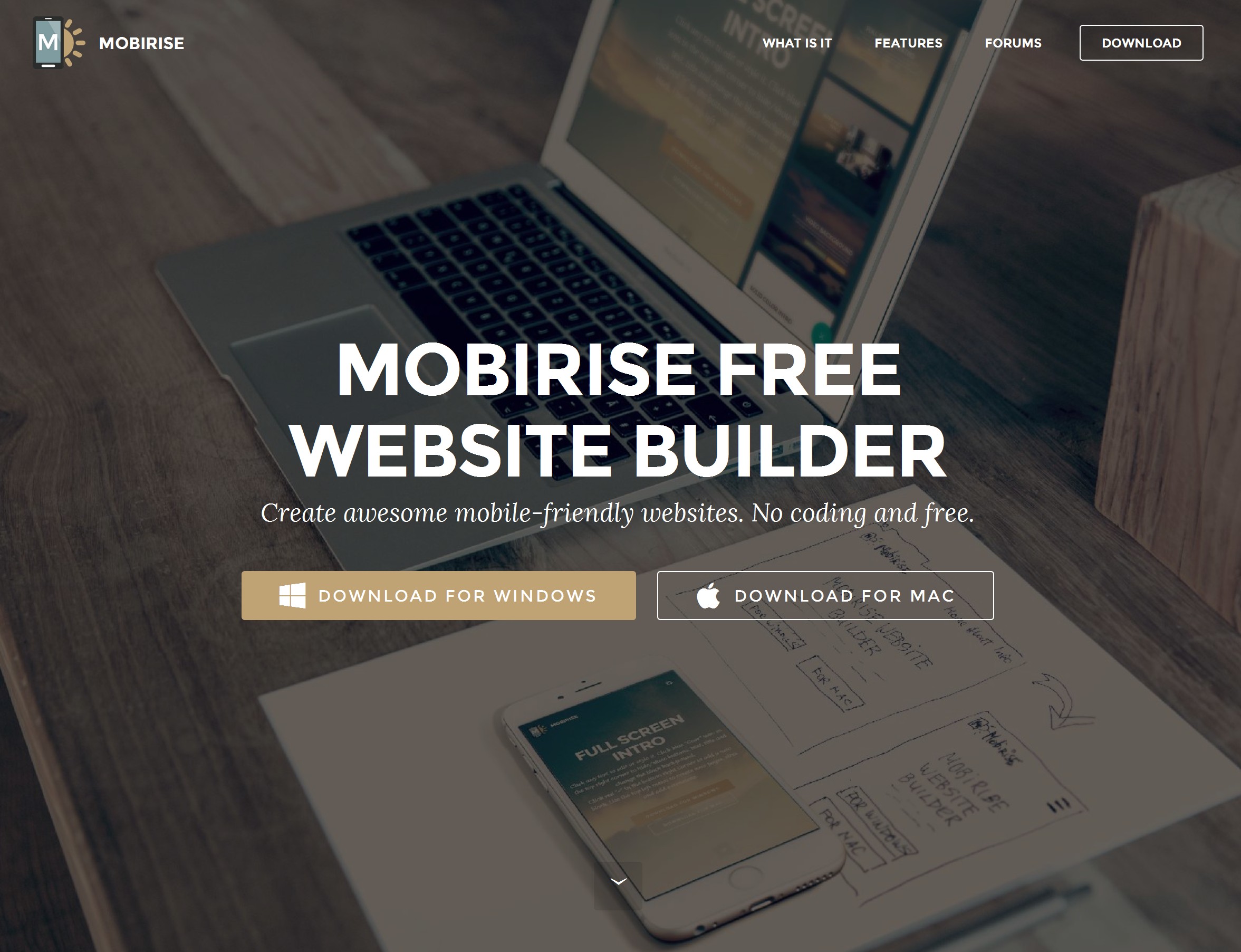 WYSIWYG Responsive Site Builder 