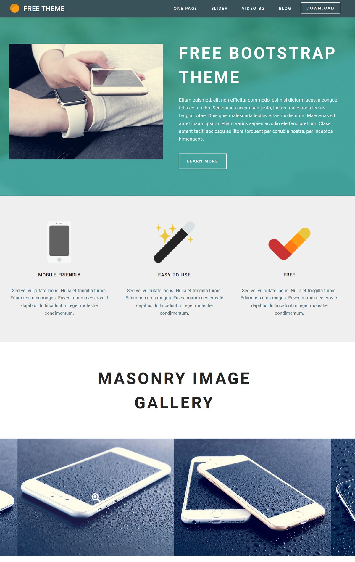 Responsive Bootstrap Website Theme