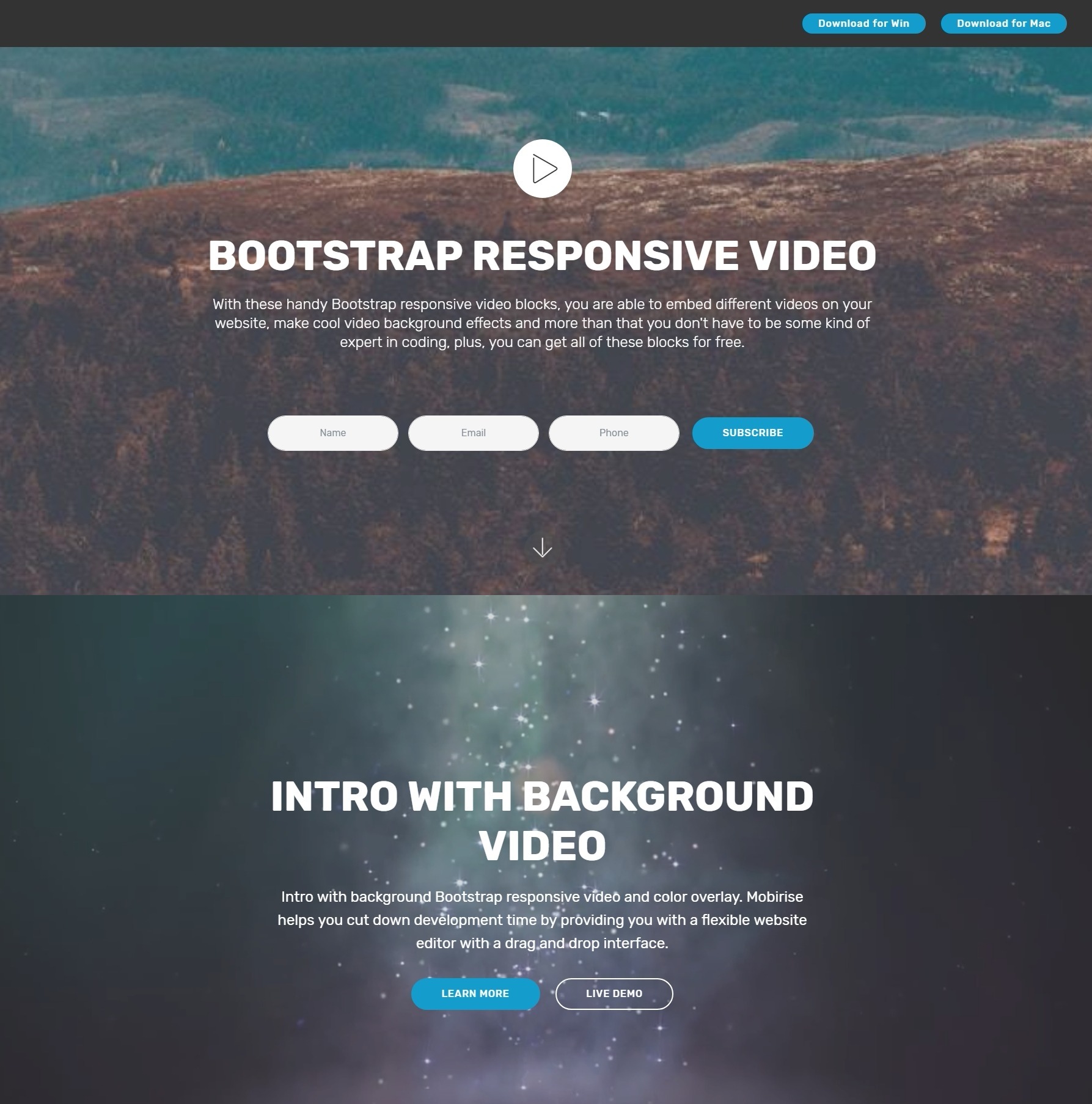 Bootstrap Responsive Video