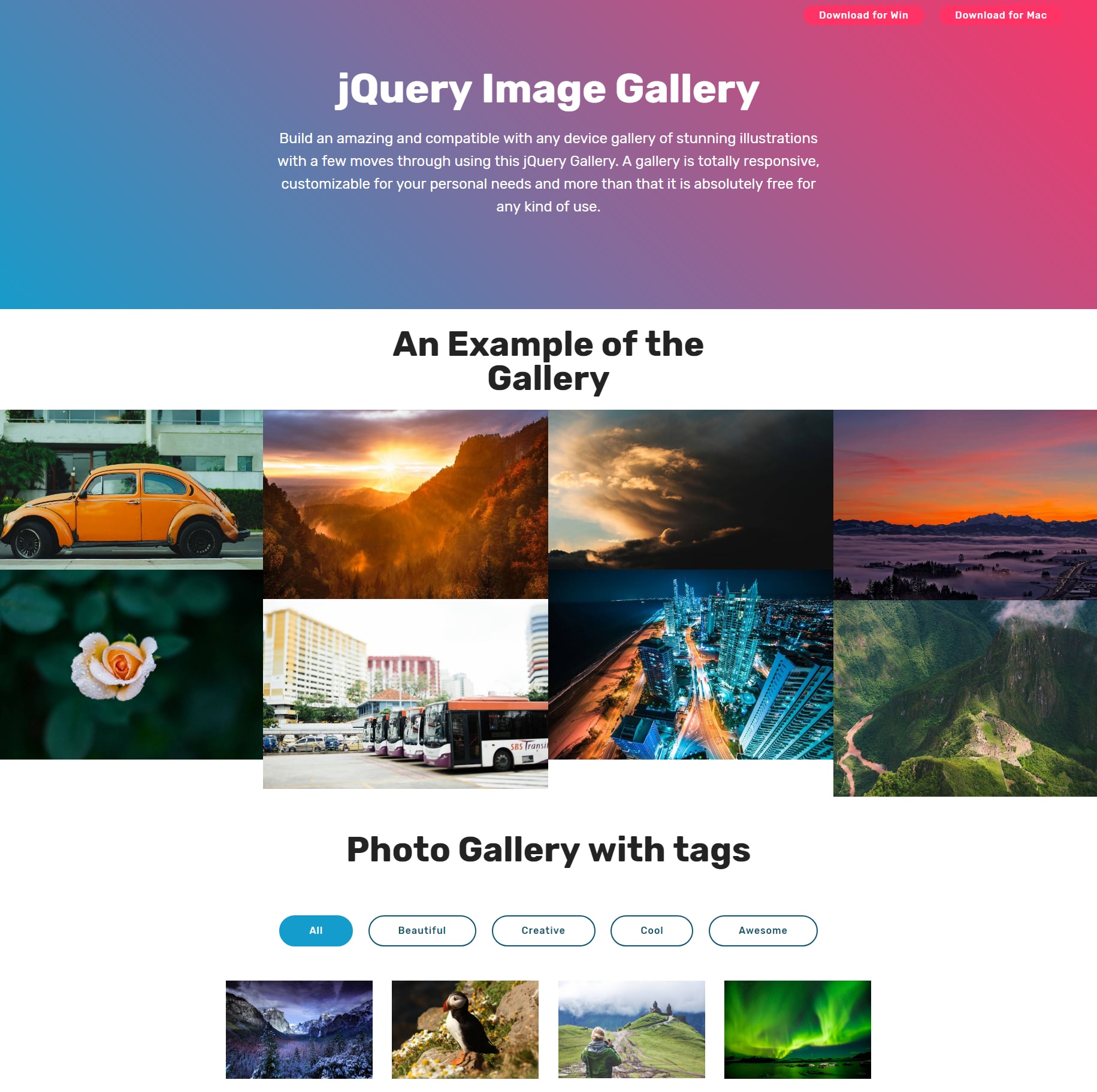 Responsive Bootstrap Image Gallery